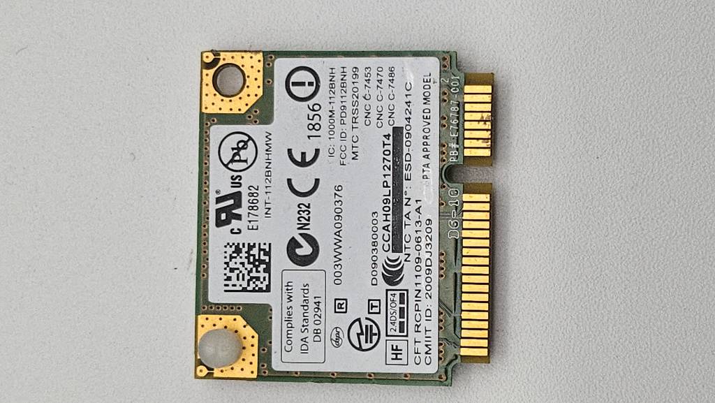 Sony PCG-41213M Carte wifi réf : 112BNHMW