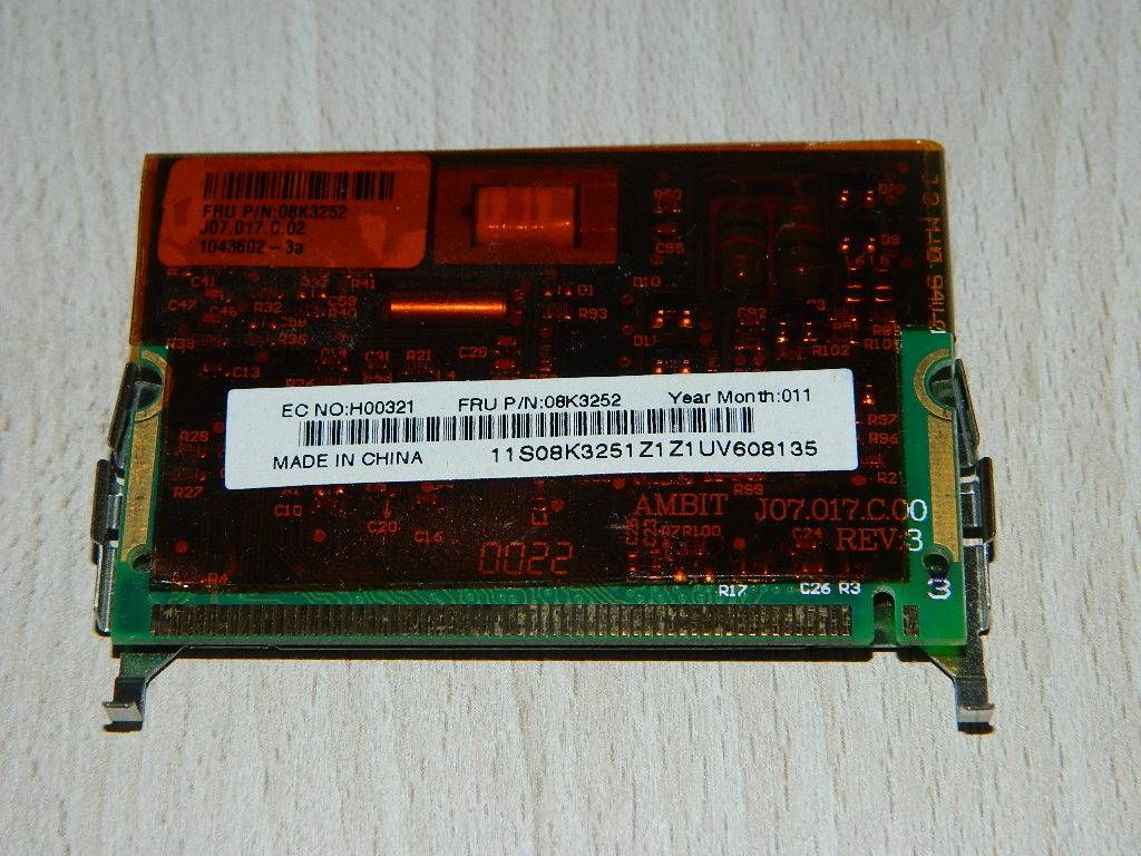 IBM 2628 A20M Carte modem 08K3252