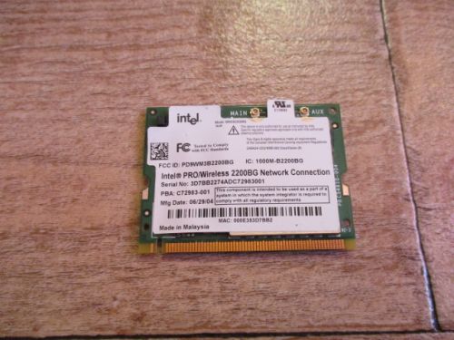 Acer Aspire 1681WLMI ZL1 Carte Wifi PD9WM3B2200BG